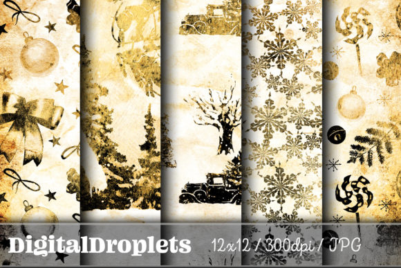 Christmas Time Vol. 1 | Collection: Gothic Grunge Paper Set