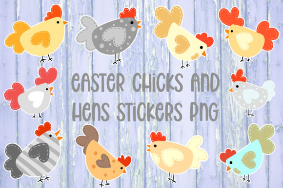 Easter Hen Chick Sticker Logo Download: A Designer's Asset