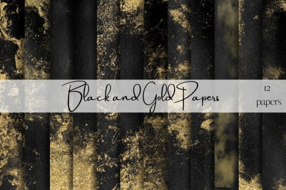 Elevate Your Projects with Black and Gold Papers